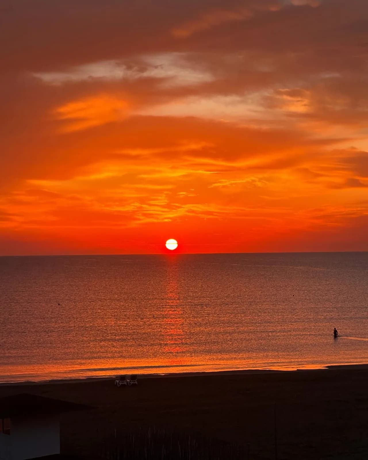 Sunset over Makenzy Beach