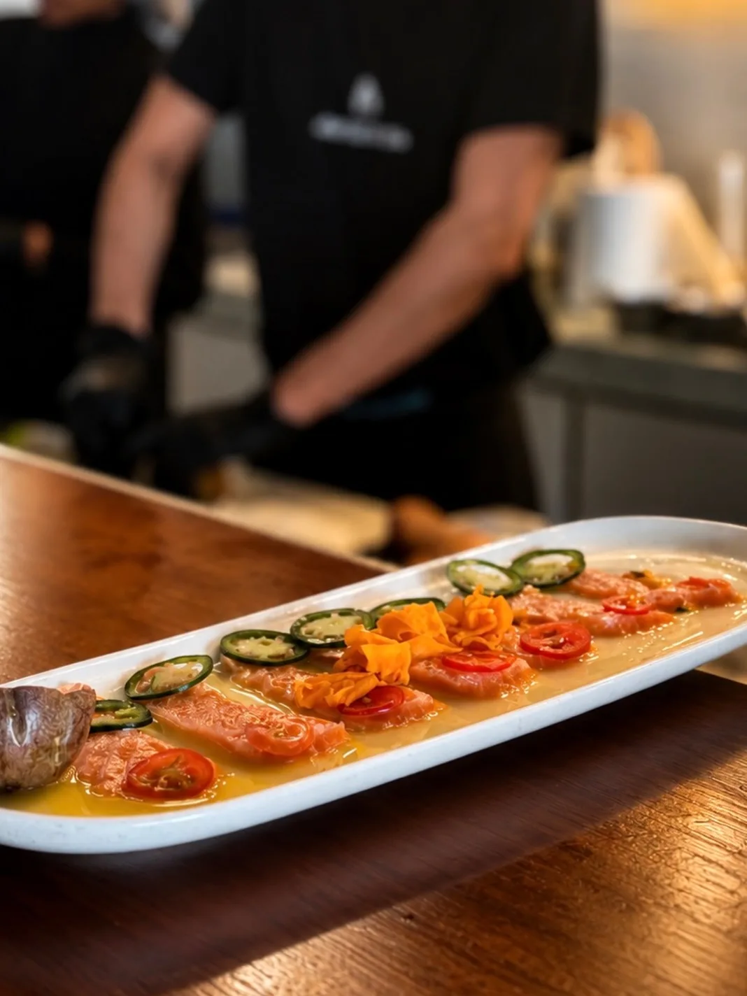 Freshly sliced. Beautifully plated 🍣 Prepared with premium ingredients and served with the Ammos touch.💙